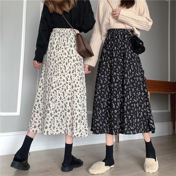 spring and summer 2021 floral a-line skirt small gentle temperament medium length women's wear skirts, Black
spring and summer 2021 floral a-line skirt small gentle temperament medium length women's wear skirts, Black