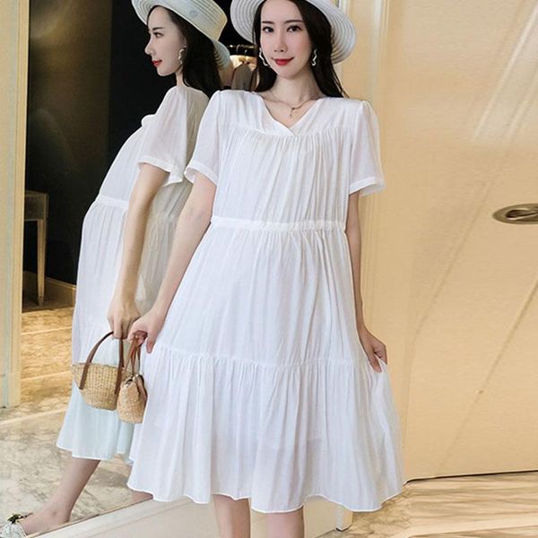 cute chiffon pleated drawstring maternity dress v-neck sweet lovely clothes for pregnant women pregnancy white blue 2021 summer dresses
cute chiffon pleated drawstring maternity dress v-neck sweet lovely clothes for pregnant women pregnancy white blue 2021 summer dresses