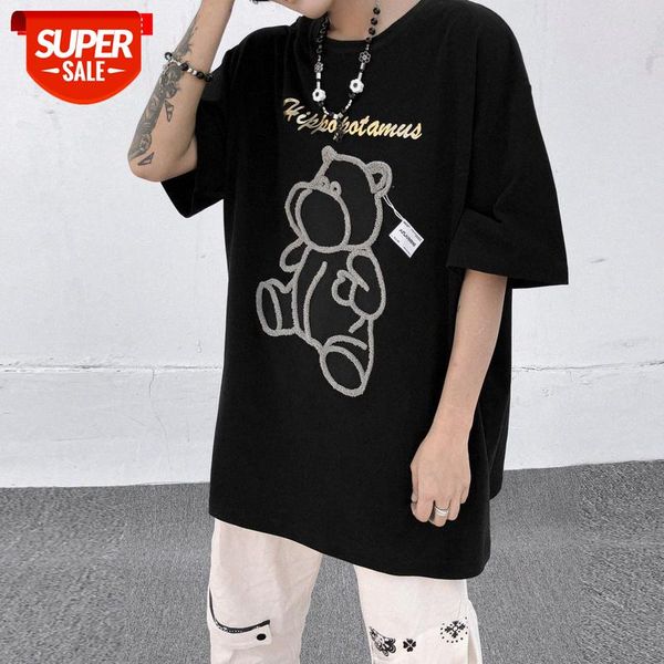 streetwear men national tide brand ins harajuku high street bear embroidery short-sleeved t-shirt male loose couple half-sleeved #de9c, White;black
streetwear men national tide brand ins harajuku high street bear embroidery short-sleeved t-shirt male loose couple half-sleeved #de9c, White;black