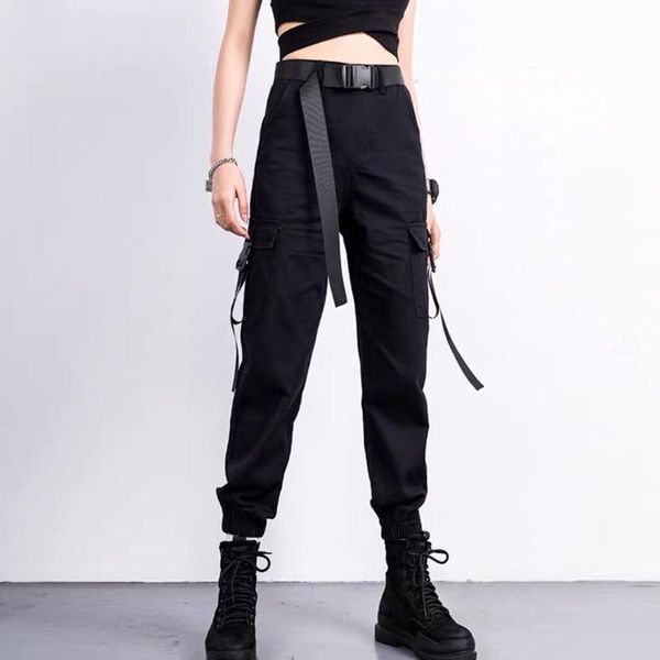 yoga outfit women's side pockets cargo harem pants 2021 ribbons black hip hop casual women joggers trousers streetwear
yoga outfit women's side pockets cargo harem pants 2021 ribbons black hip hop casual women joggers trousers streetwear