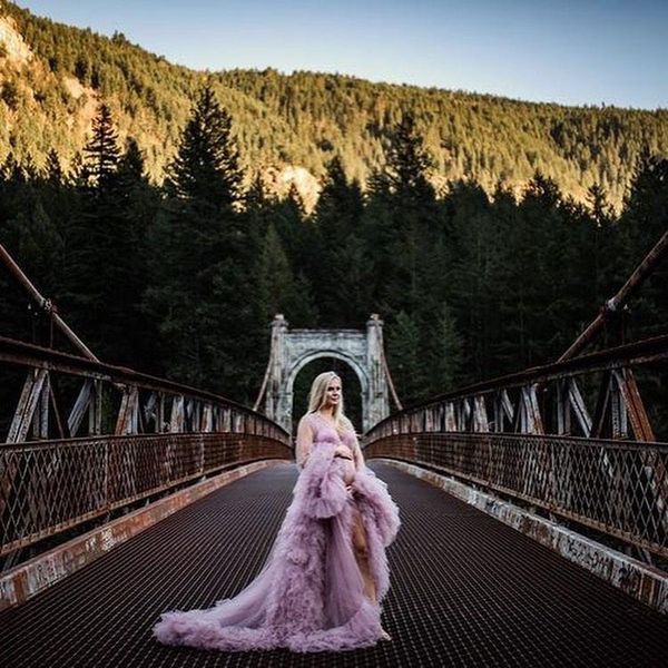 classic tulle maternity dresses extra puffy long sleeves ruffles tiered front slit pleated with train sheer po shoot gow casual, Black;gray
classic tulle maternity dresses extra puffy long sleeves ruffles tiered front slit pleated with train sheer po shoot gow casual, Black;gray