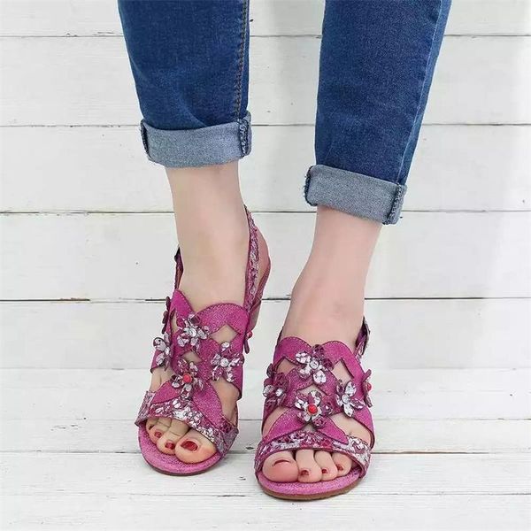 sandals women's floral 2021 summer mid heel buckle strap ladies elegant peep toe dress wedding office female shoes, Black
sandals women's floral 2021 summer mid heel buckle strap ladies elegant peep toe dress wedding office female shoes, Black