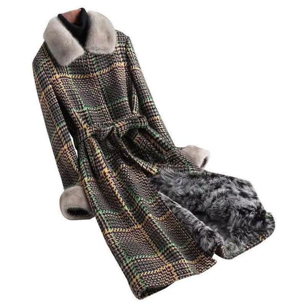 women's wool & blends 2021 women woolen coat female winter jacket lady tweed imitation liner mid-length collar overcoat, Black
women's wool & blends 2021 women woolen coat female winter jacket lady tweed imitation liner mid-length collar overcoat, Black