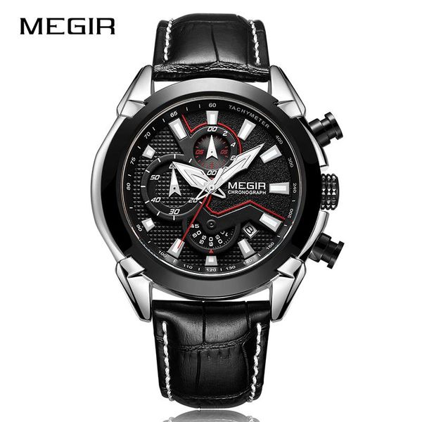 wristwatches megir men's chronograph sports watches luxury creative casual quartz male military clock relogio masculino 2021, Slivery;brown
wristwatches megir men's chronograph sports watches luxury creative casual quartz male military clock relogio masculino 2021, Slivery;brown