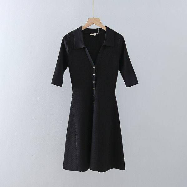 dsigners french family spring and summer new metal single breasted vlapel slim knit dress aline skirt, White;black
dsigners french family spring and summer new metal single breasted vlapel slim knit dress aline skirt, White;black