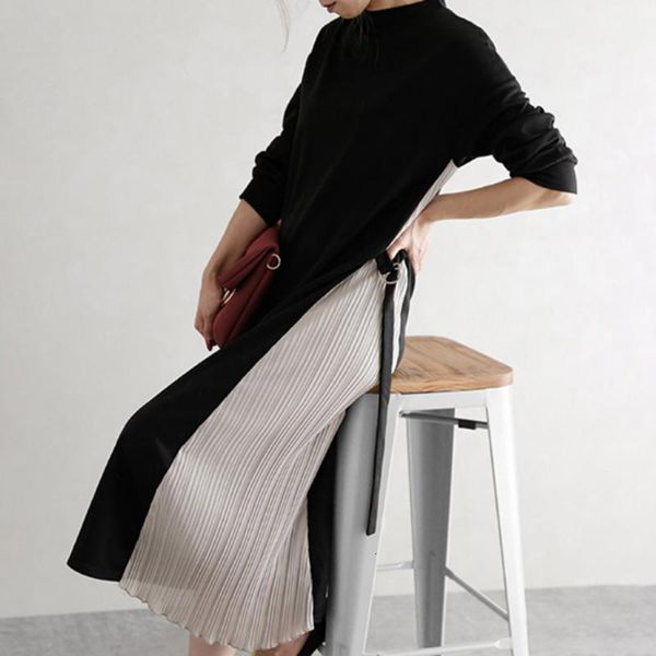 casual dresses shirt dress autumn women korean fake two piece knitted long sleeve fashion patchwork pleated 4tb9, Black;gray
casual dresses shirt dress autumn women korean fake two piece knitted long sleeve fashion patchwork pleated 4tb9, Black;gray