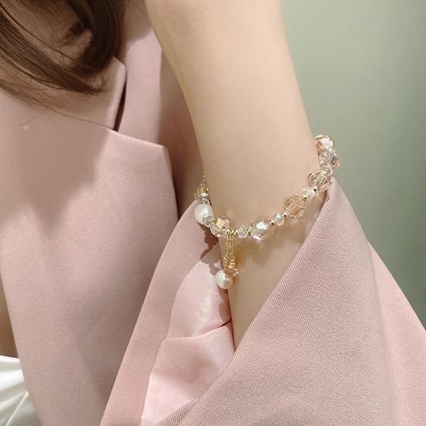 korean fashion pink crystal beads bracelet for women girls elastic rope charm freshwater pearl bangles jewelry gifts beaded, strands, Black
korean fashion pink crystal beads bracelet for women girls elastic rope charm freshwater pearl bangles jewelry gifts beaded, strands, Black