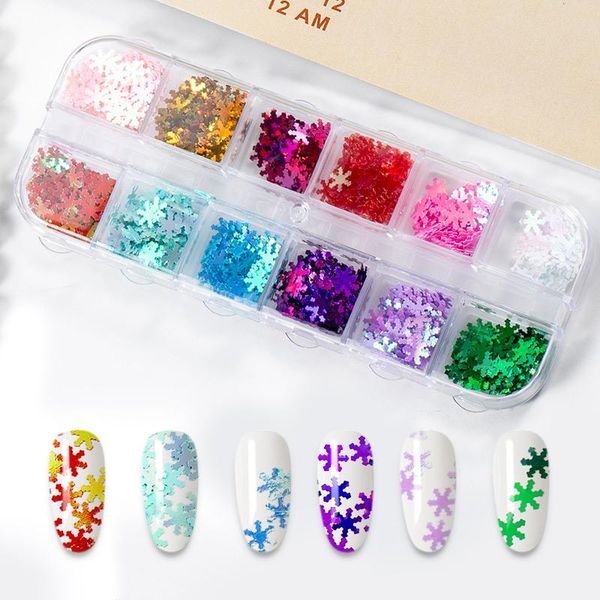 grids/set nail supplies year snowflake holographic glitter art decorations decals sequines nails accessories, Silver;gold
grids/set nail supplies year snowflake holographic glitter art decorations decals sequines nails accessories, Silver;gold