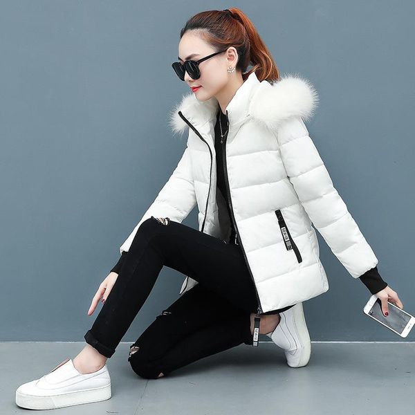 women's down & parkas women thick parka fur collar hooded jacket coat 2021 winter ladies casual zipper short fashion cotton padded warm, Black
women's down & parkas women thick parka fur collar hooded jacket coat 2021 winter ladies casual zipper short fashion cotton padded warm, Black