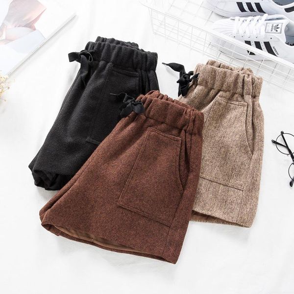 women's shorts fall 2021 big size wear fat sister slim wool, White;black
women's shorts fall 2021 big size wear fat sister slim wool, White;black