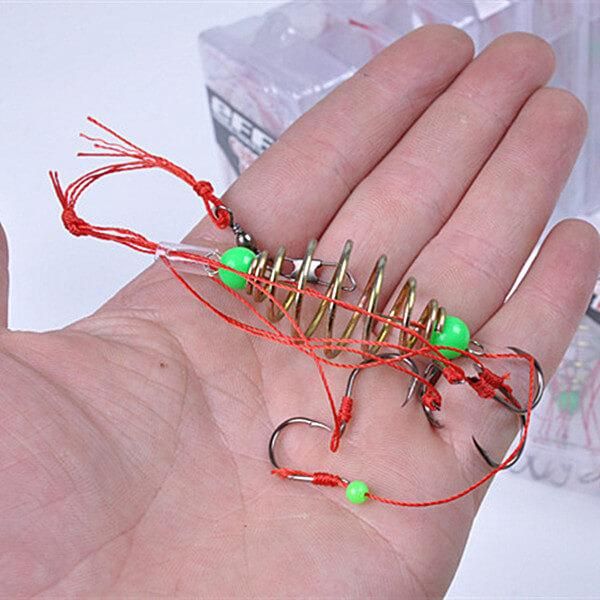 2pcs 6in1 bomb explosion fishing hook barbed hooks durable explosive fishhook 7/8/9/10/11/12/13# tackle saltwater freshwater
2pcs 6in1 bomb explosion fishing hook barbed hooks durable explosive fishhook 7/8/9/10/11/12/13# tackle saltwater freshwater