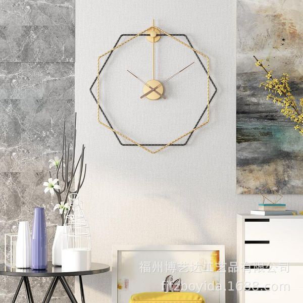 wall clocks 60cm 50cm nordic brief style large metal silent decor