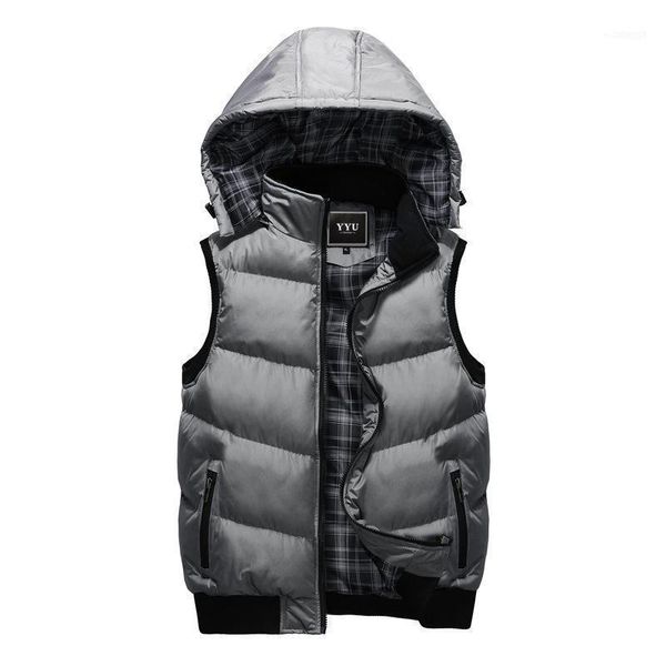 men's vests winter hooded vest men hat detachable warm sleeveless jackets mens casual male coat homme plus size m-5xl1, Black;white
men's vests winter hooded vest men hat detachable warm sleeveless jackets mens casual male coat homme plus size m-5xl1, Black;white