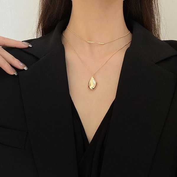 fashion double necklace for women bohemia geometric irregular pendant jewelry gift 2393 necklaces, Silver
fashion double necklace for women bohemia geometric irregular pendant jewelry gift 2393 necklaces, Silver