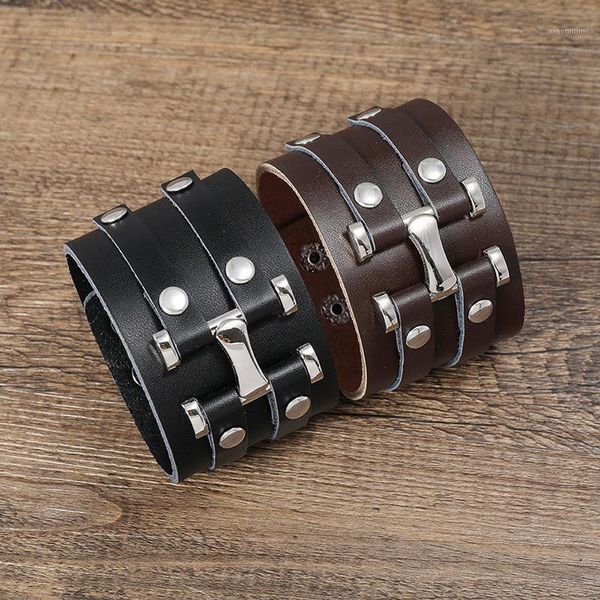 charm bracelets men cuff leather bracelet black wrap bangle wristband punk rock bangles jewelry accessories wholesale, Golden;silver
charm bracelets men cuff leather bracelet black wrap bangle wristband punk rock bangles jewelry accessories wholesale, Golden;silver