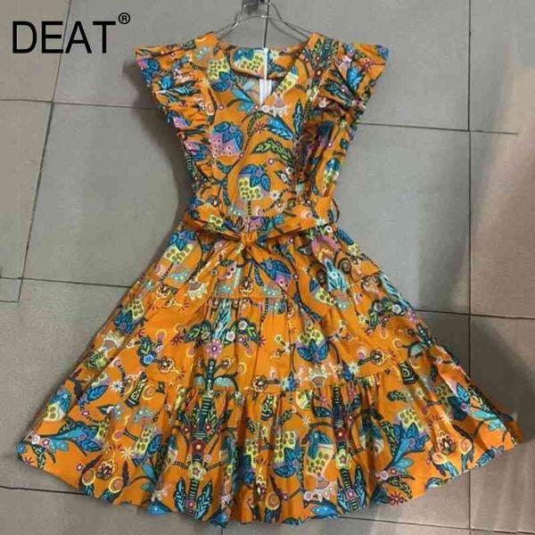 women color printing bandage pleated dress v-neck short sleeve loose fit fashion tide spring summer 7d00455 210421, Black;gray
women color printing bandage pleated dress v-neck short sleeve loose fit fashion tide spring summer 7d00455 210421, Black;gray