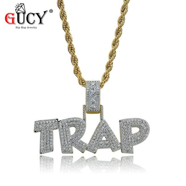 pendant necklaces gucy trap letters necklace men iced out cubic zirconia solid back ss chains hip hop punk gold color charm jewelry gift, Silver
pendant necklaces gucy trap letters necklace men iced out cubic zirconia solid back ss chains hip hop punk gold color charm jewelry gift, Silver