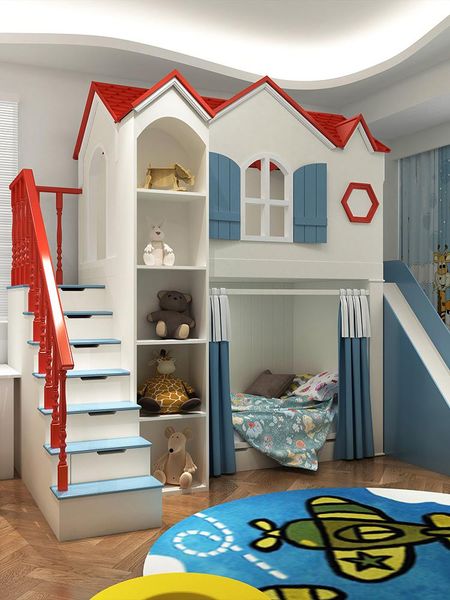 baby cribs modern double deck children's bed up and down with slide boys' game house princess high low all solid wood furniture
baby cribs modern double deck children's bed up and down with slide boys' game house princess high low all solid wood furniture