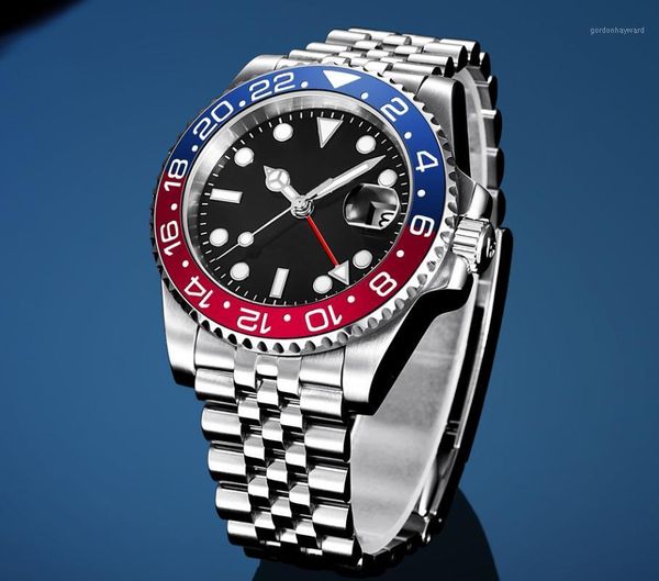 wristwatches luxury men's watch gmt style 24 hours automatic mechanical seagull-3804 movement men ceramic bezel sapphire 5bar clock, Slivery;brown
wristwatches luxury men's watch gmt style 24 hours automatic mechanical seagull-3804 movement men ceramic bezel sapphire 5bar clock, Slivery;brown