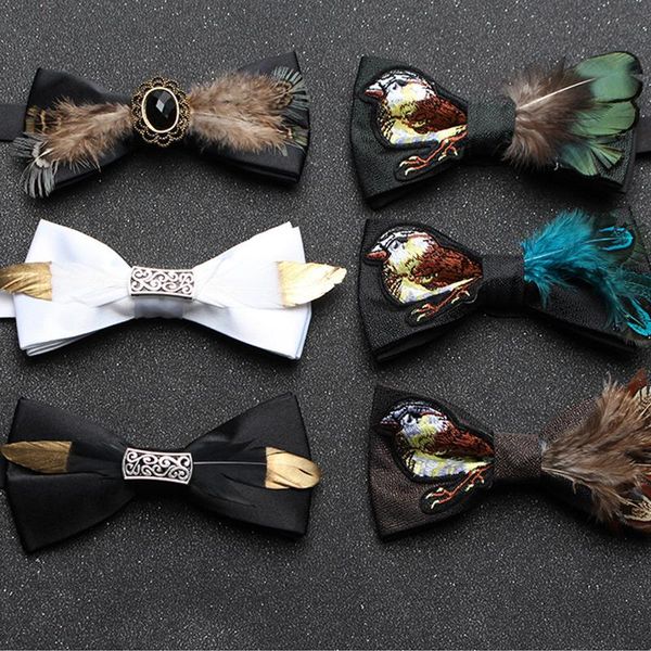 bow ties fashion feather exquisite hand made bowtie for mens suits gift groom wedding party men tie gravatas para cravate homme, Black;gray
bow ties fashion feather exquisite hand made bowtie for mens suits gift groom wedding party men tie gravatas para cravate homme, Black;gray