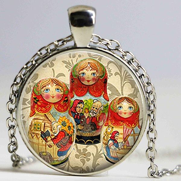 retro russian doll red babushka dolls pendant glass ethnic chain necklace woman fashion jewelry christmas gift for girl kid necklaces, Silver
retro russian doll red babushka dolls pendant glass ethnic chain necklace woman fashion jewelry christmas gift for girl kid necklaces, Silver