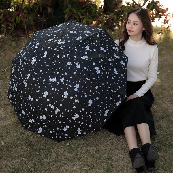 umbrellas ultraviolet protection women sunscreen ten-bone reinforced creative peach blossom portable 3 folding parasol
umbrellas ultraviolet protection women sunscreen ten-bone reinforced creative peach blossom portable 3 folding parasol