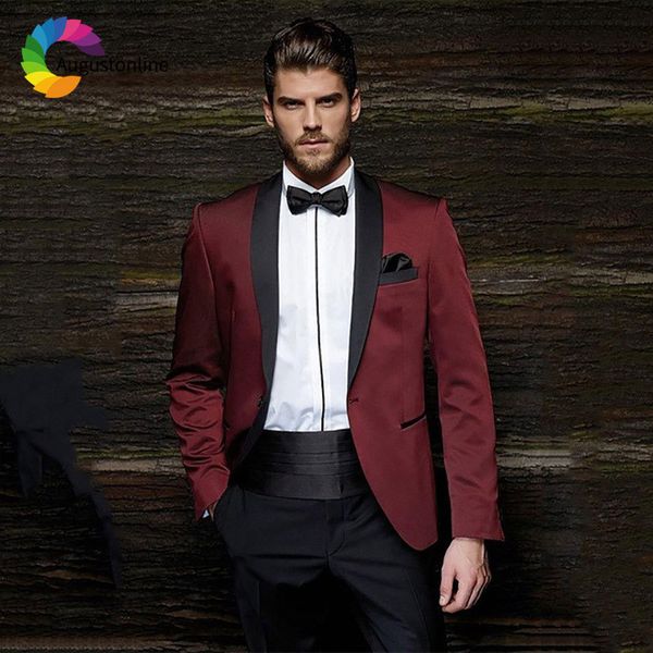 men's suits & blazers purple red men for wedding white groom tuxedos custom made shawl lapel 2 pieces slim fit man jacket pan, White;black
men's suits & blazers purple red men for wedding white groom tuxedos custom made shawl lapel 2 pieces slim fit man jacket pan, White;black
