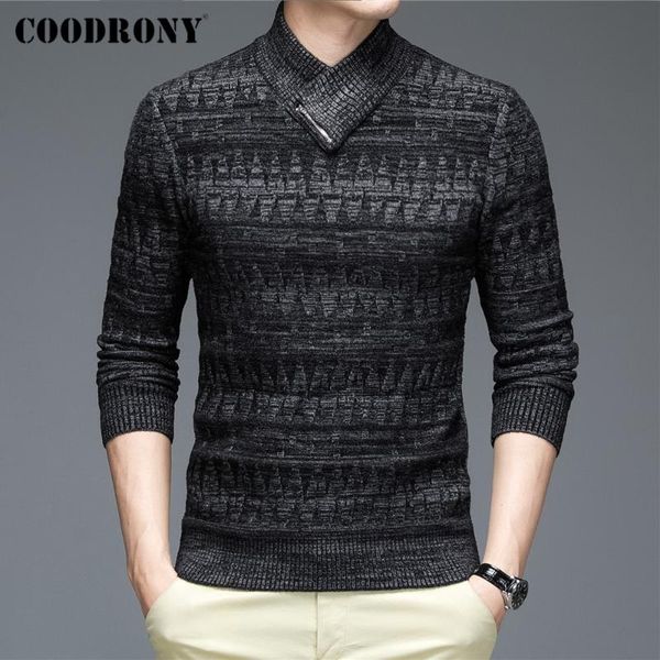 men's sweaters coodrony brand autumn winter thick warm turtleneck sweater pullover men streetwear fashion pattern slim fit knitted jers, White;black 
men's sweaters coodrony brand autumn winter thick warm turtleneck sweater pullover men streetwear fashion pattern slim fit knitted jers, White;black