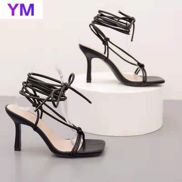 fashion design square head woman sandals shoes ladies ankle cross lace-up high heel sandalias plus size 35-43, Black
fashion design square head woman sandals shoes ladies ankle cross lace-up high heel sandalias plus size 35-43, Black