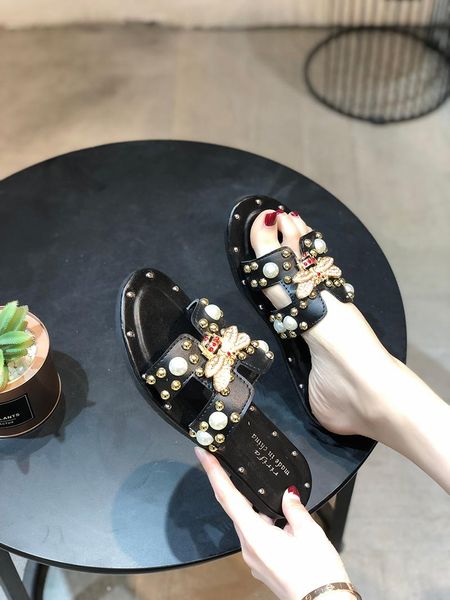 summer fashion 2021 organza net letter buckle open-toed sandals and slippers women flat-bottomed lazy flip-flops, Black
summer fashion 2021 organza net letter buckle open-toed sandals and slippers women flat-bottomed lazy flip-flops, Black