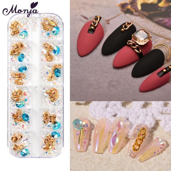 monja 4 styles eye shape colorful rhinestones long chains nail art decorations mult-sizes 3d diy charm manicure accessories tool1, Silver;gold
monja 4 styles eye shape colorful rhinestones long chains nail art decorations mult-sizes 3d diy charm manicure accessories tool1, Silver;gold