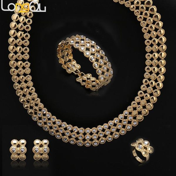 earrings & necklace 2021 heart design costume set fashion african gold-color women's bridal jewelry sets, Silver
earrings & necklace 2021 heart design costume set fashion african gold-color women's bridal jewelry sets, Silver