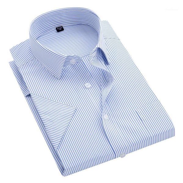 men's dress shirts summer s~8xl men's striped short sleeve shirt square collar non-iron regular fit anti-wrinkle pocket male social, White;black
men's dress shirts summer s~8xl men's striped short sleeve shirt square collar non-iron regular fit anti-wrinkle pocket male social, White;black