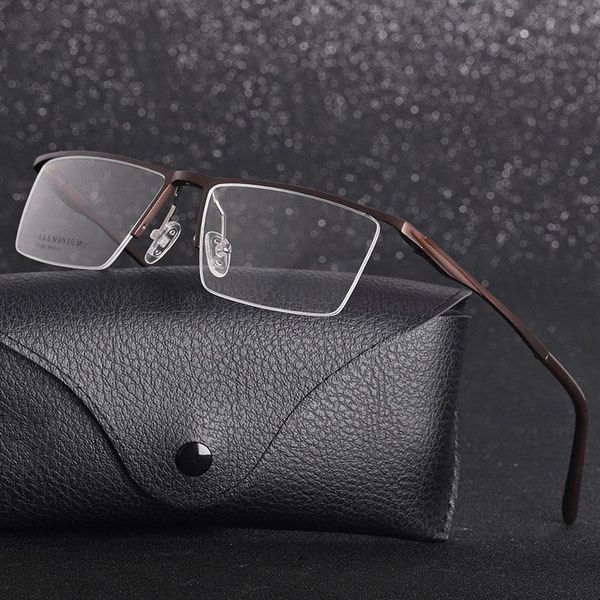 fashion sunglasses frames half rim metal frame glasses for man and woman aluminum-magnesium alloy anti-blue light optical eyewears, Black
fashion sunglasses frames half rim metal frame glasses for man and woman aluminum-magnesium alloy anti-blue light optical eyewears, Black