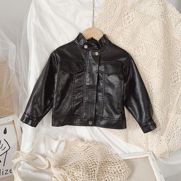 jackets children's pu jacket girls boys motorcycle kid outwear solid color zipper faux leather spring autumn fashion, Blue;gray
jackets children's pu jacket girls boys motorcycle kid outwear solid color zipper faux leather spring autumn fashion, Blue;gray