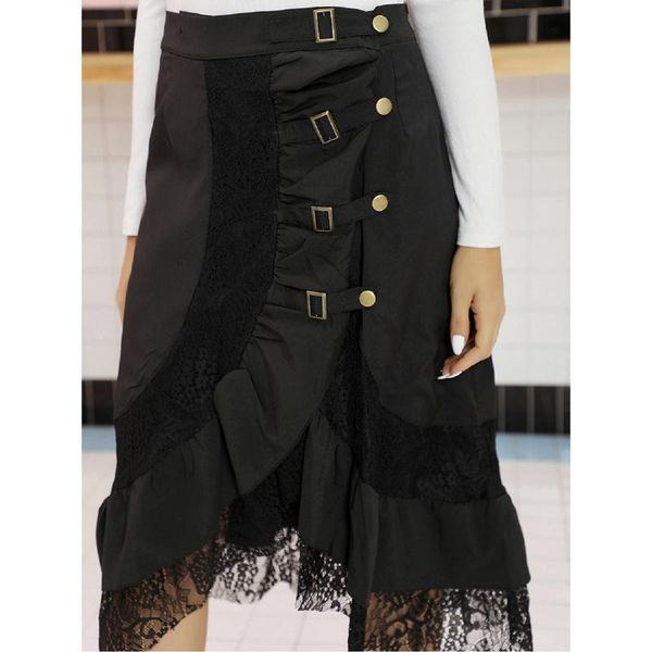 skirts fashion women's steampunk clothing party club wear punk gothic retro black lace high waist asymmetry skirt faldas femininas#35
skirts fashion women's steampunk clothing party club wear punk gothic retro black lace high waist asymmetry skirt faldas femininas#35