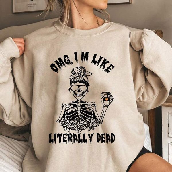 women's hoodies & sweatshirts casual sweatshirt o-neck blouse long sleeve sports pullover halloween skeleton girl print top, Black
women's hoodies & sweatshirts casual sweatshirt o-neck blouse long sleeve sports pullover halloween skeleton girl print top, Black