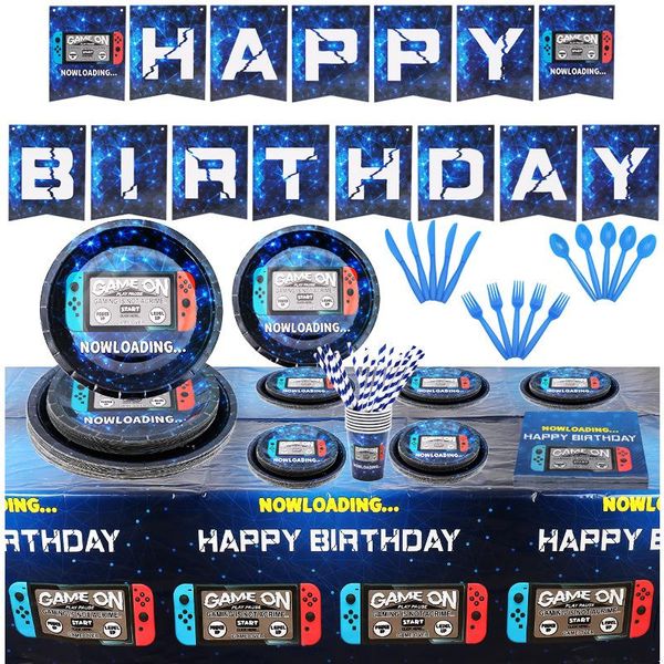 disposable dinnerware video game party supplies tableware birthday favors plates cups napkins tablecloth decoration banner boy cutlery sets
disposable dinnerware video game party supplies tableware birthday favors plates cups napkins tablecloth decoration banner boy cutlery sets