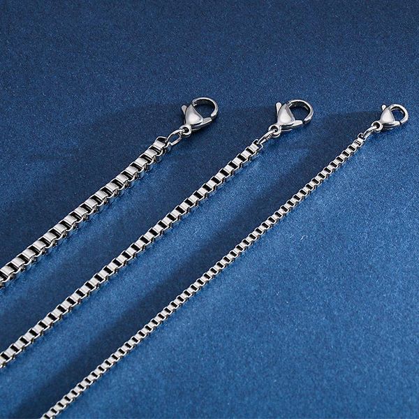 link, chain wholesale stainless steel box bracelet for men and women 19-24cm link 3mm width bracelets jewelry 2021, Black
link, chain wholesale stainless steel box bracelet for men and women 19-24cm link 3mm width bracelets jewelry 2021, Black