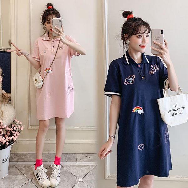 maternity dresses 42807# dress summer cotton short sleeves loose stylish embroidery pregnant women mom, White
maternity dresses 42807# dress summer cotton short sleeves loose stylish embroidery pregnant women mom, White