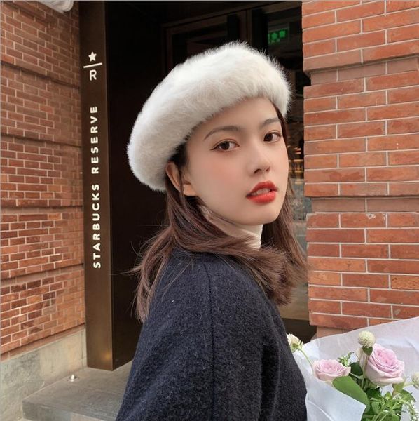 female japanese wild rabbit fur beret berets hats caps gsbl019 fashion plush autumn and winter casual retro painter hat, Blue;gray
female japanese wild rabbit fur beret berets hats caps gsbl019 fashion plush autumn and winter casual retro painter hat, Blue;gray