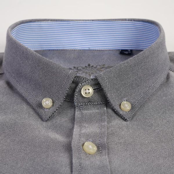 men's casual shirts fashion long sleeve solid oxford shirt single patch pocket simple design standard-fit button-down collar, White;black
men's casual shirts fashion long sleeve solid oxford shirt single patch pocket simple design standard-fit button-down collar, White;black