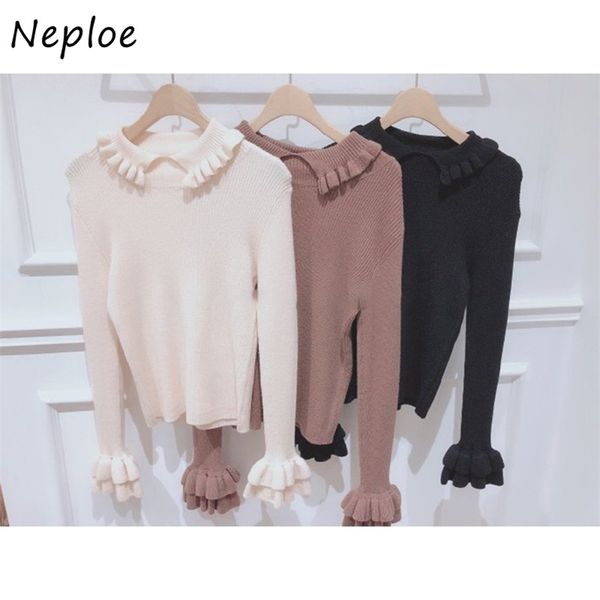 autumn casual slim fit femme solid color chic flare sleeve sweater women sweet fashion pulloves 1g487 210422, White;black
autumn casual slim fit femme solid color chic flare sleeve sweater women sweet fashion pulloves 1g487 210422, White;black