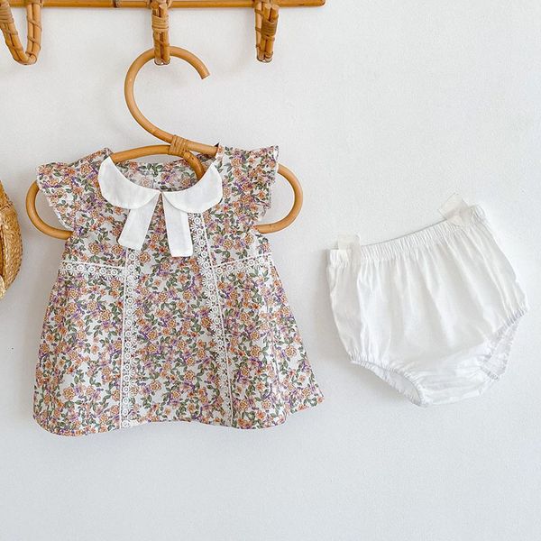 0-3yrs summer children doll collar sleeveless floral + shorts 2pcs kids clothes suit infant baby girl sets, White
0-3yrs summer children doll collar sleeveless floral + shorts 2pcs kids clothes suit infant baby girl sets, White