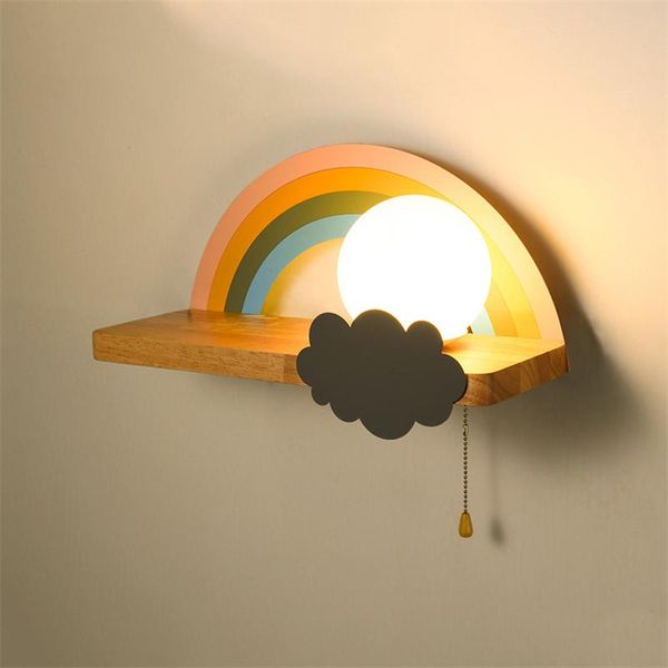 wall lamp rainbow wood shelf for bedside led lights cute children's lamps living room bedroom light fixtures
wall lamp rainbow wood shelf for bedside led lights cute children's lamps living room bedroom light fixtures