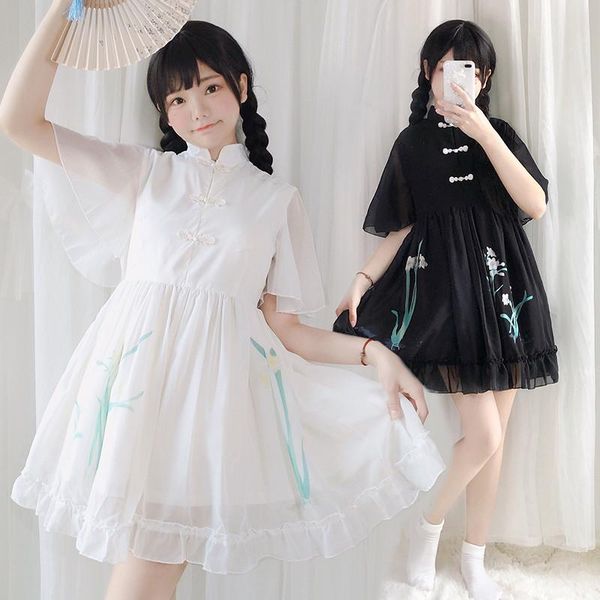 japanese lolita dress retro hanfu traditional frog stand printing kawaii girl gothic op halloween costume for women ethnic clothing, Red
japanese lolita dress retro hanfu traditional frog stand printing kawaii girl gothic op halloween costume for women ethnic clothing, Red