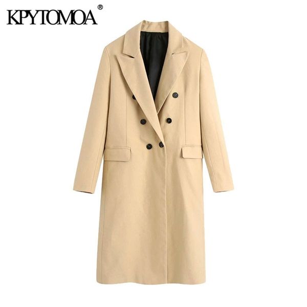 women fashion double breasted fitted trench coat vintage long sleeve back vents female outerwear chic 210420, Tan;black
women fashion double breasted fitted trench coat vintage long sleeve back vents female outerwear chic 210420, Tan;black