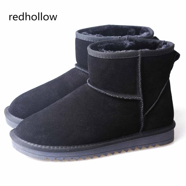 boots winter man shoes slip on ankle warm plush snow genuine leather men's classic solid plus size 37-47, Black
boots winter man shoes slip on ankle warm plush snow genuine leather men's classic solid plus size 37-47, Black