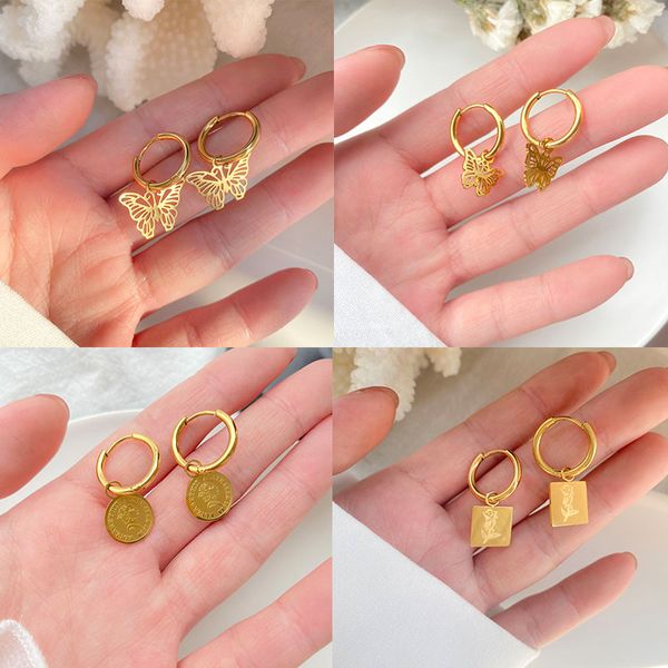 with box fashion brand f300 butterfly stud earrings women jewelry est gift in summer, Golden;silver
with box fashion brand f300 butterfly stud earrings women jewelry est gift in summer, Golden;silver