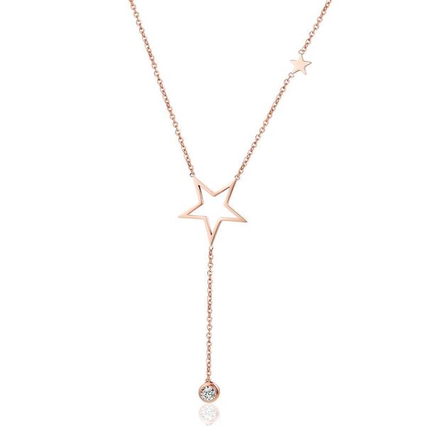 pendant necklaces arrival length 35cm+5cm pentagram hanging zircon woman clavicle necklace stainless steel gift for girls and women, Silver
pendant necklaces arrival length 35cm+5cm pentagram hanging zircon woman clavicle necklace stainless steel gift for girls and women, Silver